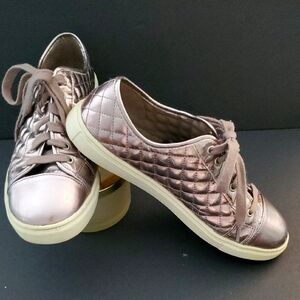 Madden Girl Quilted Metallic Sneakers Size 10M